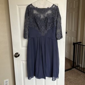 JJ’s House Navy Blue Mother of the Bride Dress